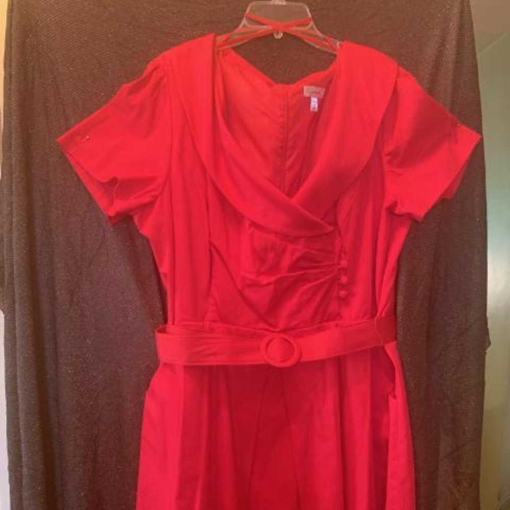 Off the Shoulder red dress